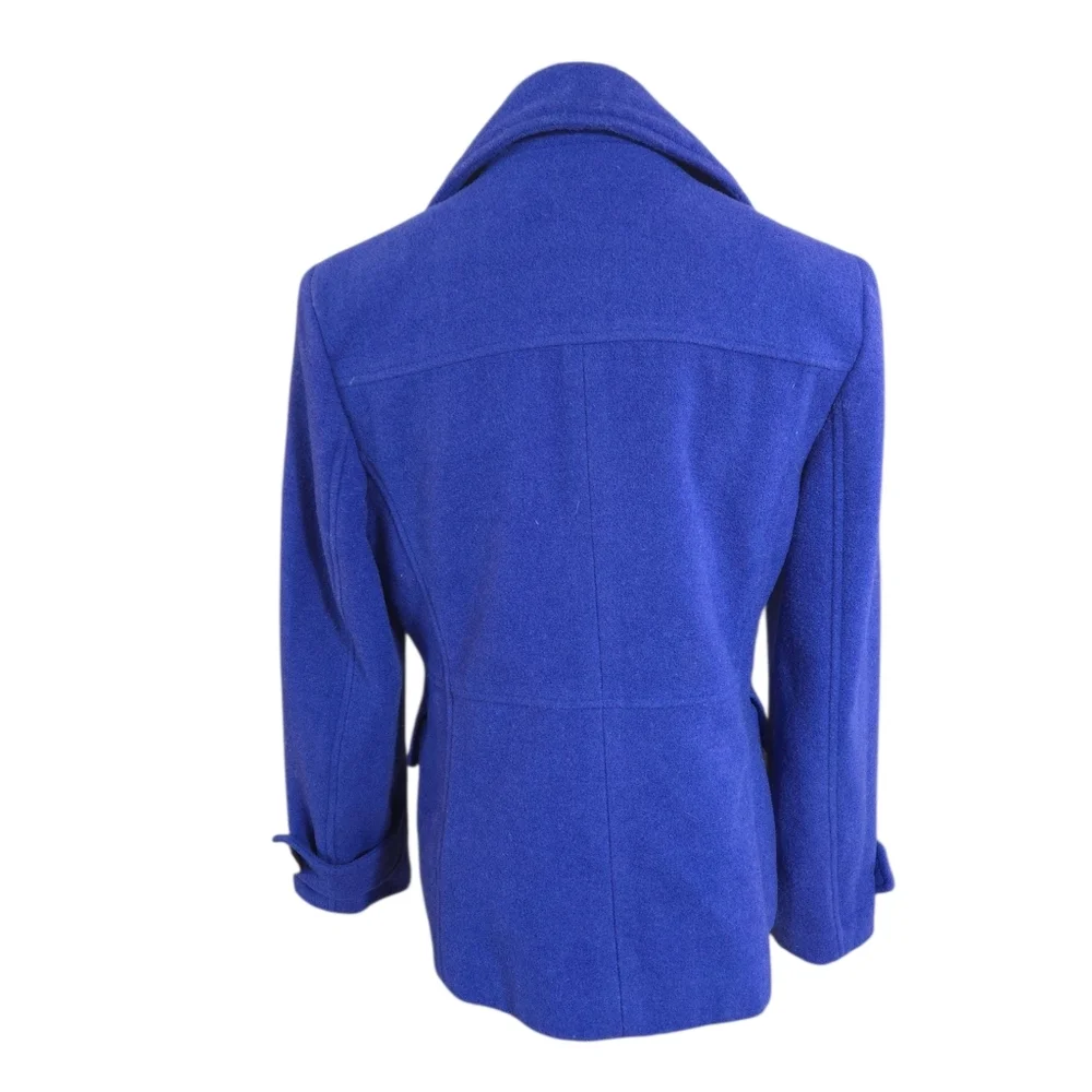 Charter Club Y2k Royal Blue Cropped Pea Coat